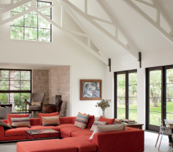 Marvin – Folly Farm Interior featuring Ultimate Swinging French Door and Picture Window with Simulated Divided Lites