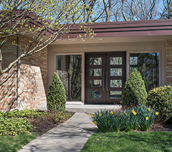 Glenview Doors Modern Entry Door Collection: Modern Euro Technology Double Door GD-EMD 823