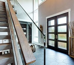 Glenview Doors Custom Modern Entry Door Collection: Custom Modern, Insulated Privacy Glass GD-EMD-823DD