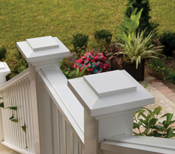AZEK Decking & Railing Reserve White High Composite Railing With Post Caps